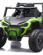 Nichiduta Masinuta electrica de teren pentru copii Off Road UTV Talon i-4WD Green cu telecomandaacumulator 12V2 motoarescaun din pielepornire la buton2 vitezeslow startsuspensiiusbmp3bluetooth