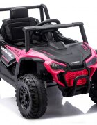 Nichiduta Masinuta electrica de teren pentru copii Off Road UTV Talon i-4WD Pink cu telecomandaacumulator 12V2 motoarescaun din pielepornire la buton2 vitezeslow startsuspensiiusbmp3bluetooth