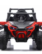 Nichiduta Masinuta electrica de teren pentru copii Off Road UTV Talon i-4WD Red cu telecomandaacumulator 12V2 motoarescaun din pielepornire la buton2 vitezeslow startsuspensiiusbmp3bluetooth