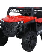Nichiduta Masinuta electrica de teren pentru copii Sport Red cu telecomanda 2.4GRoti rezistente din plasticFunctie Swing Lumini LEDUSBMP3Cantece si povesti in limba englezaFunctie Slow startCentura de siguranta