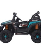 Nichiduta Masinuta electrica de teren pentru copii UTV Off Road Lake Green cu telecomanda 2.4Gacumulator 12V4.5Ahdoua motoare x 35wfaruri si proiectoare led functionaleusi cu deschidereroti robustefunctie swing