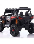Nichiduta Masinuta electrica de teren pentru copii UTV Off Road Red cu telecomanda 2.4Gacumulator 12V4.5Ahdoua motoare x 35wfaruri si proiectoare led functionaleusi cu deschidereroti robustefunctie swing