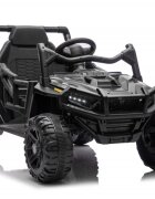 Nichiduta Masinuta electrica Off Road UTV Black cu telecomanda 2.4Gacumulator 12V4.5Ahdoua motoarex35Wslow startroti robuste cu rulmentsuspensiiusi cu deschiderebluetooth