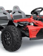 Nichiduta Masinuta electrica pentru 2 copii General SX-Bow Red 48VMotor 800wAcumulator 4x12V 20Ah3 VitezeCadru metalic integralPedala acceleratieFrana de mana+pedalaRoti gonflabile in 4 prezoaneSuspensiiFaruri LED