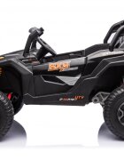 Nichiduta Masinuta electrica pentru 2 copii Turbo Off Road 4X4 Black 24V 800W cu telecomanda 2.4GSuspensiiroti din cauciuc EVAScaun din pieleUsi cu deschidereLumini LEDMuzicaCentura de sigurantaMufa USBBluetooth