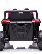 Nichiduta Masinuta electrica pentru 2 copii UTV Racing Pink 12Vtelecomanda 2.4Gusi cu deschiderefaruri ledpornire la butonmuzicacentura de sigurantaslow startcapota realista cu deschidere
