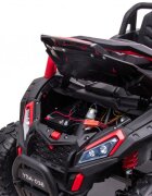 Nichiduta Masinuta electrica pentru 2 copii UTV Racing Red 12Vtelecomanda 2.4Gusi cu deschiderefaruri ledpornire la butonmuzicacentura de sigurantaslow startcapota realista cu deschidere