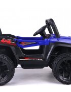 Nichiduta Masinuta electrica pentru copii 12V Off Road Race Blue cu telecomanda 2.4Gfaruri cu lumini LED sunetemuzica 2 motoare x 35wfunctie slow startmufa USBcentura de siguranta