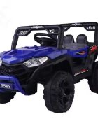 Nichiduta Masinuta electrica pentru copii 12V Off Road Race Blue cu telecomanda 2.4Gfaruri cu lumini LED sunetemuzica 2 motoare x 35wfunctie slow startmufa USBcentura de siguranta