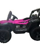 Nichiduta Masinuta electrica pentru copii 12V Off Road Race Pink cu telecomanda 2.4Gfaruri cu lumini LED sunetemuzica 2 motoare x 35wfunctie slow startmufa USBcentura de siguranta