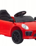 Nichiduta Masinuta electrica pentru copii 90W cu telecomanda lumini si sunete 2 motoare frana automata si panou audio Red