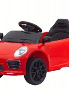 Nichiduta Masinuta electrica pentru copii 90W cu telecomanda lumini si sunete 2 motoare frana automata si panou audio Red