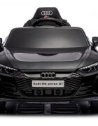 Nichiduta Masinuta electrica pentru copii Audi E-tron GT Black 70W cu licenta oglinzi retrovizoare roti din spuma evalumini LEDcentura de sigurantasistem troller pentru tractaremufa MP3slot usbcard microSD
