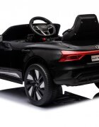 Nichiduta Masinuta electrica pentru copii Audi E-tron GT Black 70W cu licenta oglinzi retrovizoare roti din spuma evalumini LEDcentura de sigurantasistem troller pentru tractaremufa MP3slot usbcard microSD