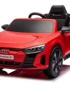 Nichiduta Masinuta electrica pentru copii Audi E-tron GT Red 70W cu licenta oglinzi retrovizoare roti din spuma evalumini LEDcentura de sigurantasistem troller pentru tractaremufa MP3slot usbcard microSD