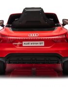 Nichiduta Masinuta electrica pentru copii Audi E-tron GT Red 70W cu licenta oglinzi retrovizoare roti din spuma evalumini LEDcentura de sigurantasistem troller pentru tractaremufa MP3slot usbcard microSD