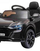 Nichiduta Masinuta electrica pentru copii Audi RS Q8 Black 70W cu echipare premiumacumulator 12V7Ah detasabilscaun pieleroti din cauciuc evaoglinzi retrovizoaresuspensiilumini ledradio mp3 playerusbsarcina maxima 25 kg