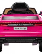 Nichiduta Masinuta electrica pentru copii Audi RS Q8 Pink 70W cu echipare premiumacumulator 12V7Ah detasabilscaun pieleroti din cauciuc evaoglinzi retrovizoaresuspensiilumini ledradio mp3 playerusbsarcina maxima 25 kg