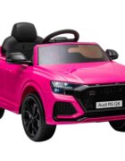 Nichiduta Masinuta electrica pentru copii Audi RS Q8 Pink 70W cu echipare premiumacumulator 12V7Ah detasabilscaun pieleroti din cauciuc evaoglinzi retrovizoaresuspensiilumini ledradio mp3 playerusbsarcina maxima 25 kg