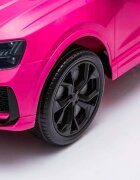 Nichiduta Masinuta electrica pentru copii Audi RS Q8 Pink 70W cu echipare premiumacumulator 12V7Ah detasabilscaun pieleroti din cauciuc evaoglinzi retrovizoaresuspensiilumini ledradio mp3 playerusbsarcina maxima 25 kg