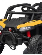 Nichiduta Masinuta electrica pentru copii Buggy Sports Yellow 12Vcu telecomanda 2.4Gusi cu deschidere2 motoarelumini ledroti robusteslow startmp3usb