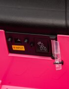 Nichiduta Masinuta electrica pentru copii cu licenta Porsche RUF-CTR3 Roz 12Vechipare Premiumtelecomanda 24G2 motoarex39wroti EVAscaun din pielesuspensiiusi cu deschiderelumini LEDmuzicaeleron