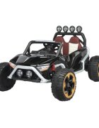 Nichiduta Masinuta electrica pentru copii cu telecomanda 24G Alaser Black2motoarex55WRoti EVA cu rulmentScaun din piele ecologicaSuspensiiLumini LED fataspateUsi cu deschidereFunctie leganareBara cu proiectoare