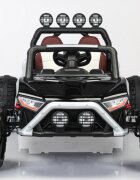 Nichiduta Masinuta electrica pentru copii cu telecomanda 24G Alaser Black2motoarex55WRoti EVA cu rulmentScaun din piele ecologicaSuspensiiLumini LED fataspateUsi cu deschidereFunctie leganareBara cu proiectoare