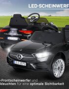 Nichiduta Masinuta electrica pentru copii Mercedes CLS350 Black 12V 60Wtelecomandaunitate audio cu display si slot card usi cu deschiderefaruri led