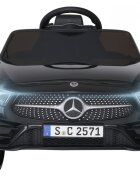 Nichiduta Masinuta electrica pentru copii Mercedes CLS350 Black 12V 60Wtelecomandaunitate audio cu display si slot card usi cu deschiderefaruri led