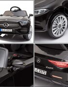 Nichiduta Masinuta electrica pentru copii Mercedes CLS350 Black 12V 60Wtelecomandaunitate audio cu display si slot card usi cu deschiderefaruri led