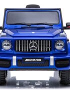 Nichiduta Masinuta electrica pentru copii Mercedes G63 AMG Blue Painting cu echipare Premium scaun piele roti Eva telecomanda lumini si deschidere usi