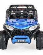 Nichiduta Masinuta electrica pentru copii Moni Fast UTV Painting Bluemotoare 2x35Wacumulator 12V7Ahtelecomanda 24Gfunctie balansarepornire la butonunitate audio cu USBMP3centura sigurantadeschidere usifaruri cu lumini LED