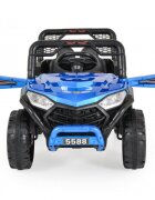 Nichiduta Masinuta electrica pentru copii Moni Fast UTV Painting Bluemotoare 2x35Wacumulator 12V7Ahtelecomanda 24Gfunctie balansarepornire la butonunitate audio cu USBMP3centura sigurantadeschidere usifaruri cu lumini LED