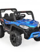 Nichiduta Masinuta electrica pentru copii Moni Fast UTV Painting Bluemotoare 2x35Wacumulator 12V7Ahtelecomanda 24Gfunctie balansarepornire la butonunitate audio cu USBMP3centura sigurantadeschidere usifaruri cu lumini LED