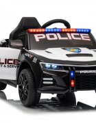 Nichiduta Masinuta electrica pentru copii Police Agency 24Vtelecomanda 2.4Gscaun din piele2 motoarefaruri led si lumini girofar politie muzicasuspensii