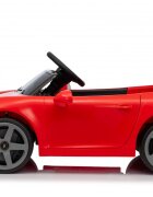 Nichiduta Masinuta electrica pentru copii Porsche RUF GT Red cu licenta Telecomanda parinti 24G2 motoare x 45wAcumulator 12V4.5AhRoti EVAScaun din piele2 VitezeSistem trollerMP3USBBluetoothUsi cu deschidereSuspensii