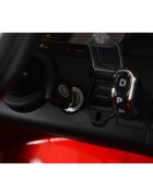 Nichiduta Masinuta electrica pentru copii Range Rover Painted Red 24V 480W cu 2 locuri si echipare Premium panou audio lumini roti din spuma Eva Oglinzi retrovizoare si scaun din piele
