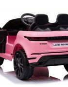 Nichiduta Masinuta electrica pentru copii Range Rover Pink 12V 70W cu scaun piele si roti EVA scaun piele si roti eva centuri siguranta mufa mp3 slot usb functie slow start telecomanda