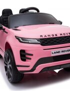 Nichiduta Masinuta electrica pentru copii Range Rover Pink 12V 70W cu scaun piele si roti EVA scaun piele si roti eva centuri siguranta mufa mp3 slot usb functie slow start telecomanda