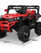Nichiduta Masinuta electrica pentru copii Sport Super Car Red 70W cu telecomanda lumini Usb si Mp3 slow start oglinzi retrovizoare suspensii si centura siguranta