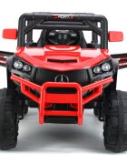 Nichiduta Masinuta electrica pentru copii Sport Super Car Red 70W cu telecomanda lumini Usb si Mp3 slow start oglinzi retrovizoare suspensii si centura siguranta