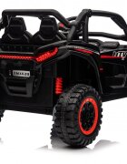 Nichiduta Masinuta electrica pentru copii Sport UTV KCK Black 4x4Telecomanda 2.4GAcumulator 24V 7Ah4x4 400wRoti din cauciuc EVAScaun din pieleSuspensiiFaruri cu lumini LEDMufa USBMP3BluetoothCentura siguranta
