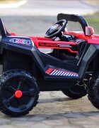 Nichiduta Masinuta electrica pentru copii Super Car Red 12V 70W cu telecomanda scaun din piele functii muzicale slow start Usb si lumini