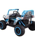 Nichiduta Masinuta electrica pentru copii Super Speed Blue 12V4.5Ah70W deschidere usi suspensii fataspate scaun piele muzica sunete telecomanda Usb si luminifunctie swing