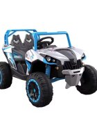Nichiduta Masinuta electrica pentru copii Super Speed Blue 12V4.5Ah70W deschidere usi suspensii fataspate scaun piele muzica sunete telecomanda Usb si luminifunctie swing