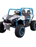 Nichiduta Masinuta electrica pentru copii Super Speed Blue 12V4.5Ah70W deschidere usi suspensii fataspate scaun piele muzica sunete telecomanda Usb si luminifunctie swing
