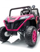 Nichiduta Masinuta electrica pentru copii UTV Max Speed Rose Red 4x4 cu telecomandaacumulator 24Vfaruri ledRoll bar cu proiectoare ledroti robusteportbagaj