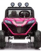 Nichiduta Masinuta electrica pentru copii UTV Max Speed Rose Red 4x4 cu telecomandaacumulator 24Vfaruri ledRoll bar cu proiectoare ledroti robusteportbagaj