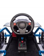 Nichiduta Masinuta electrica Sport Speed Blackcadru metalicacumulator 24V7Ahdoua motoarex200wlumini ledpornire la butonroti robuste cu rulmentunitate muzicala cu USBbluetooth
